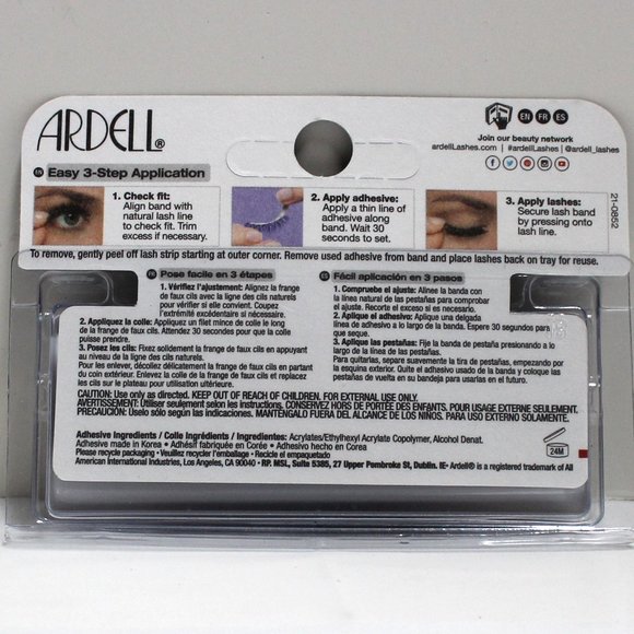 3 Pack Ardell Professional Natural 2 110 & 1 135 False Eyelashes in Black - Picture 3 of 5